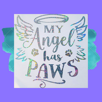 My Angel Has Paws Decal