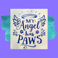 My Angel Has Paws Decal