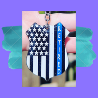 Police Badge Keychain