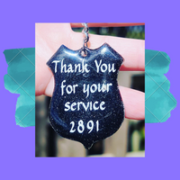 Police Badge Keychain