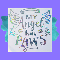 
              My Angel Has Paws Decal
            