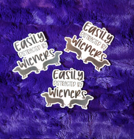 Easily Distracted By Wieners Diecut