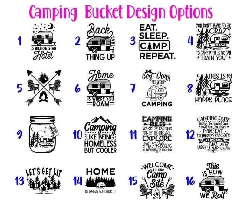 Camping Light Bucket Kit Stickie Pawz Designz Shop
